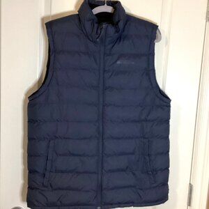 Mountain Warehouse Women's Blue Puffer Vest Size M Thermal Lined Pockets Warm
